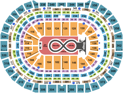 Ball Arena Ball Arena Seating Chart